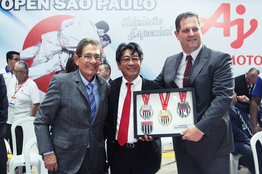Novo presidente da Ajinomoto do Brasil prestigia torneio da FPJudô