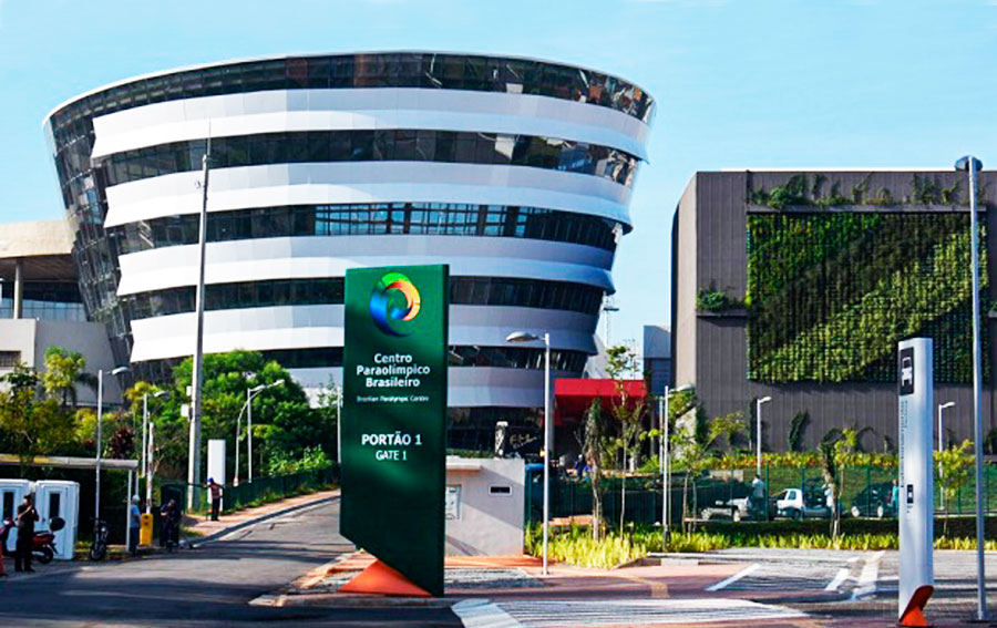 Entrada principal do Centro Paralímpico de São Paulo